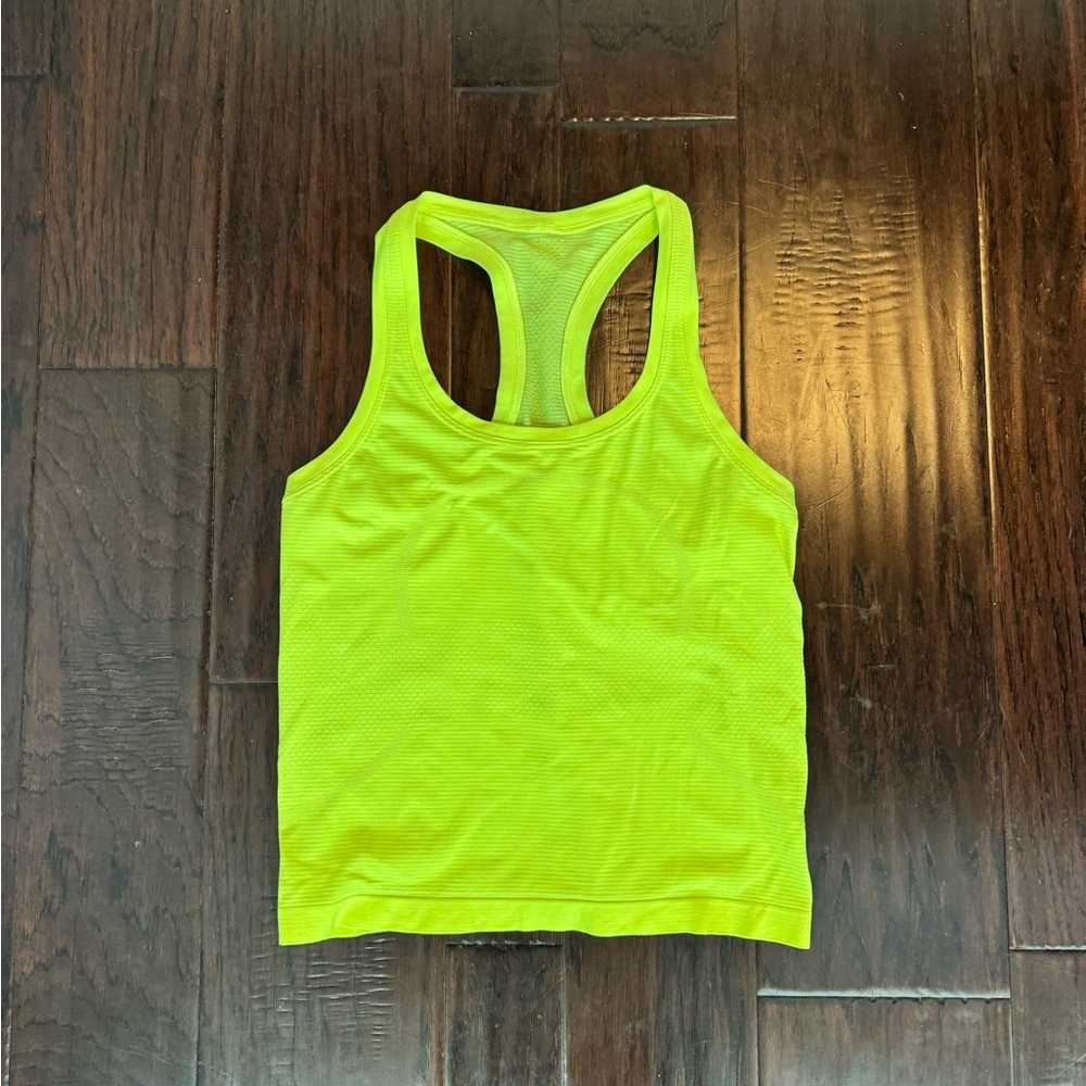 Lululemon Athletica Neon Yellow Tank